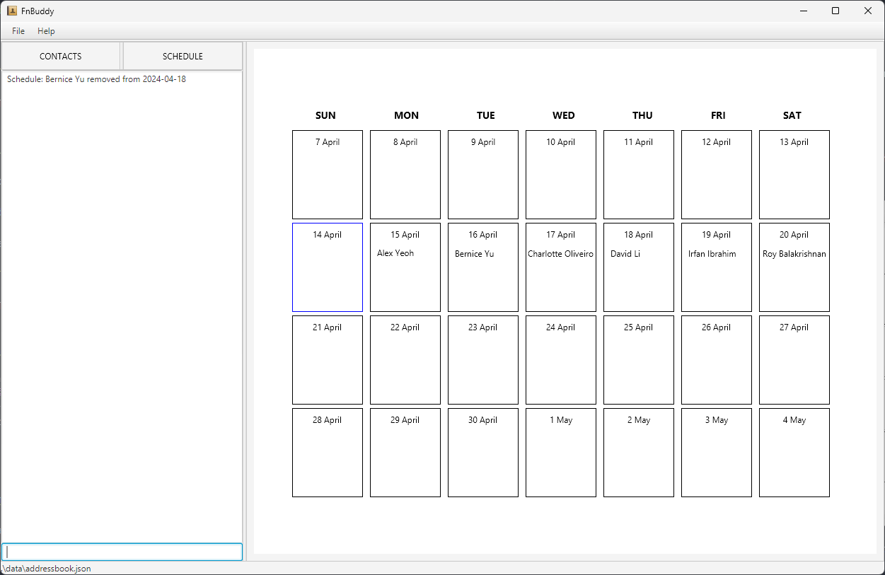Unschedule Page