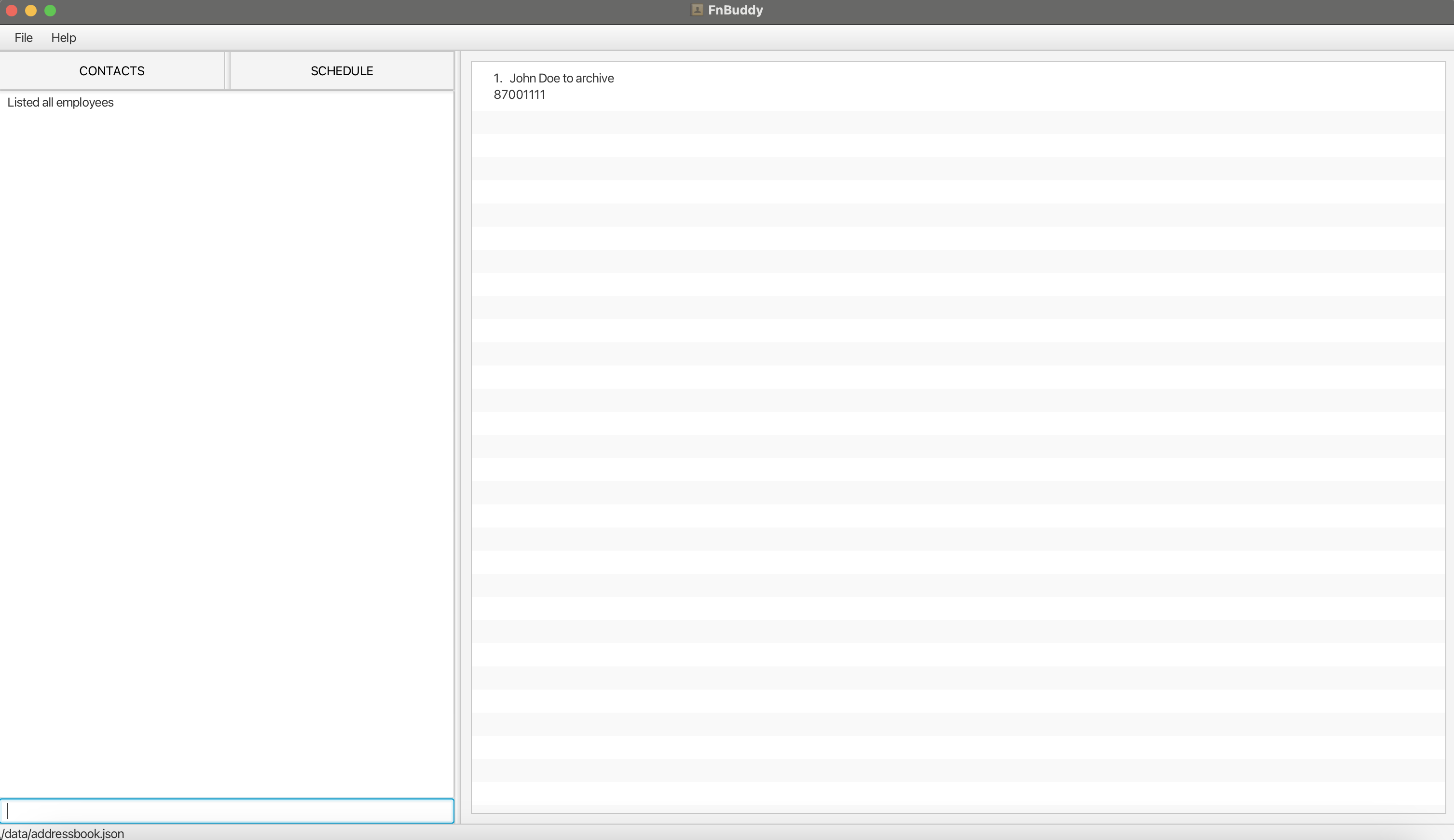 List Archive UI